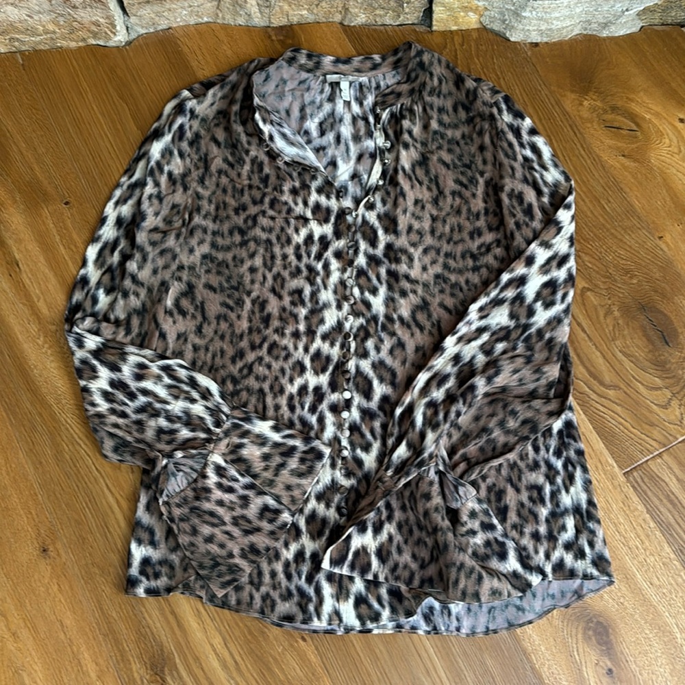 Joie Leopard Blouse